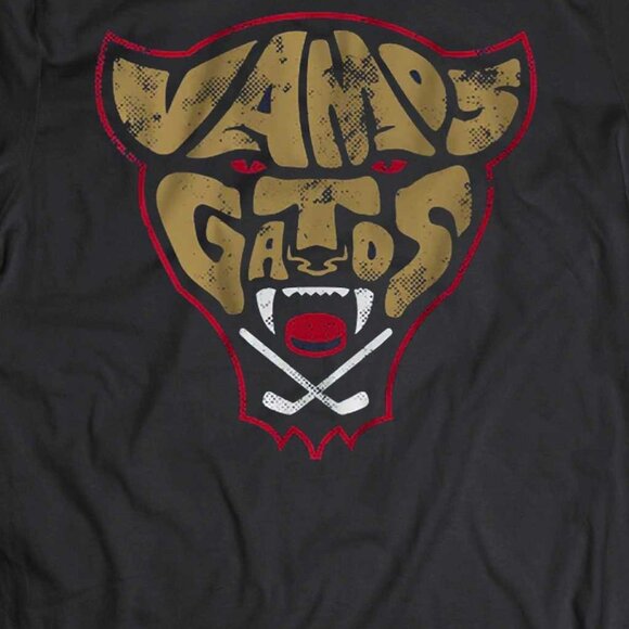 Florida Hockey Vamos Gatos Shirt Panthers Fan Graphic Tee 90 - Picture 2 of 5